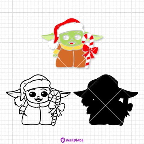 Baby Yoda Svg Christmas Svg Star Wars Svg Cut File Cricut Png