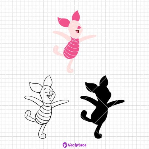 Piglet Winnie The Pooh Svg Cut File Cricut Png Vector Vectplace