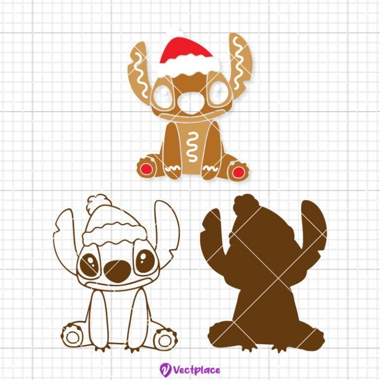 Gingerbread Stitch Svg Christmas Svg Cut File Cricut Png Vector