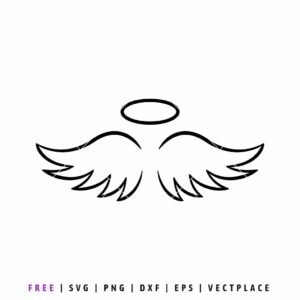 Free angel wings SVG cut file for Cricut, Silhouette, and vinyl projects