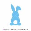 Free Easter bunny tail SVG cut file for Cricut and Silhouette Easter crafts
