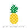 Free pineapple SVG tropical fruit cut file for Cricut and Silhouette projects