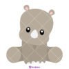 Cute Rhino SVG