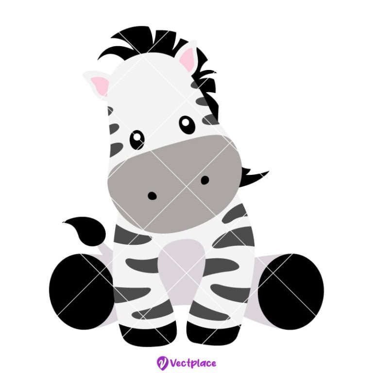 Cute Baby Zebra Svg, Cut File, Cricut, Png, Vector - Vectplace