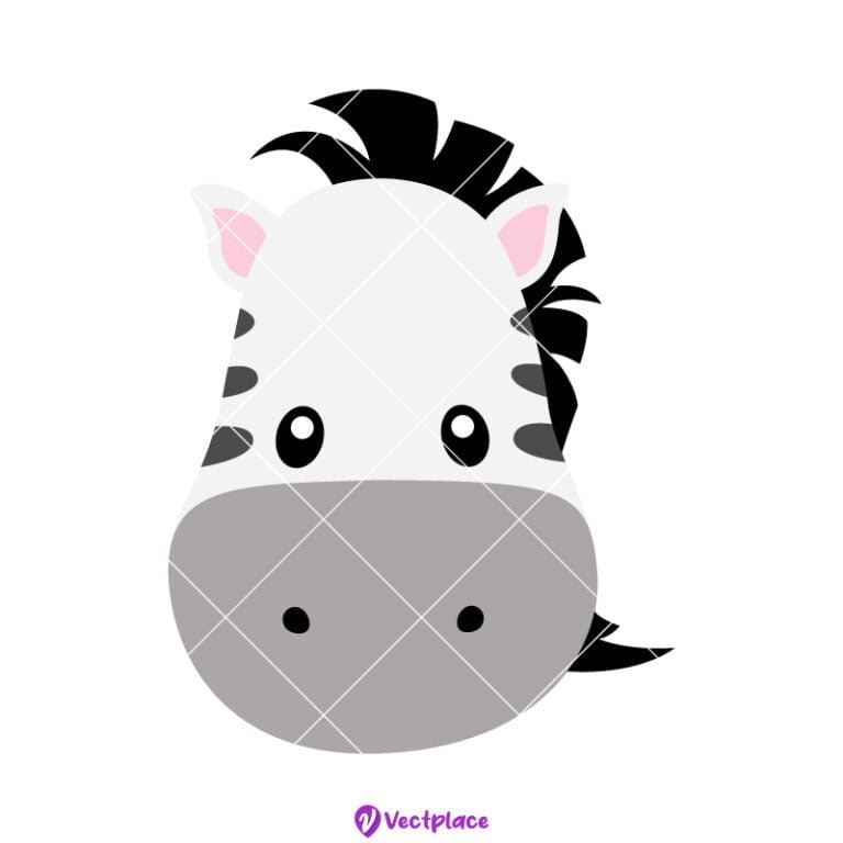 Cute Baby Zebra Face Svg, Cut File, Cricut, Png, Vector - Vectplace