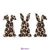 Free Leopard Print SVG Easter Bunny