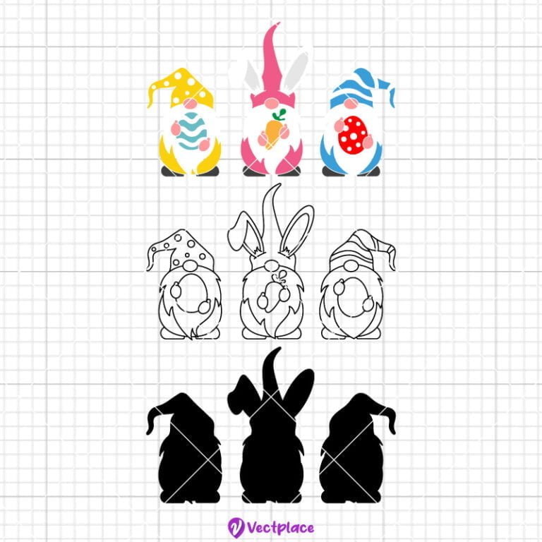 Hello Kitty Bunny Easter SVG - Vectplace