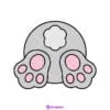 Easter Bunny Tail SVG