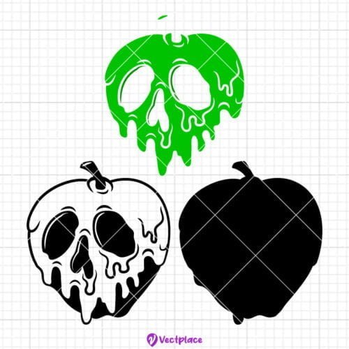 Snow White Poison Apple Svg, Apple Svg, Halloween Svg, Cut File, Cricut