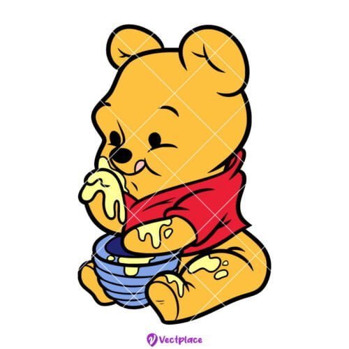 Winnie The Pooh Baby Svg, Cut File, Cricut, Png, Vector - Vectplace