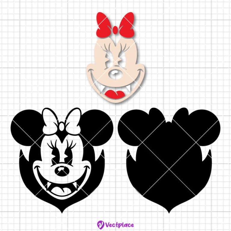 Minnie Mouse Vampire Svg, Minnie Svg, Halloween Svg, Cut File, Cricut ...