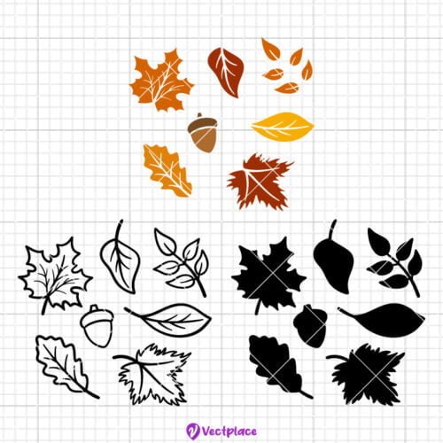 Fall Leaves Svg, Autumn Leaves Svg, Fall Svg, Cut File, Cricut, Png