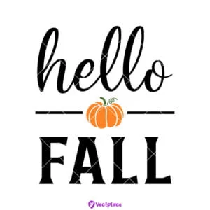 Hello Fall SVG | Pumpkin SVG | Autumn SVG