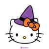 Free Hello Kitty Witch SVG for Halloween
