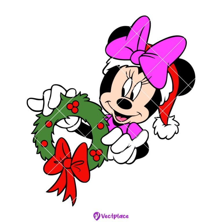 Minnie Mouse Christmas Svg, Cut File, Cricut, Png, Vector Vectplace