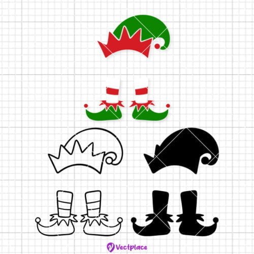 Elf Legs And Hat Svg, Elf Boy Svg, Christmas Svg, Cut File, Cricut, Png