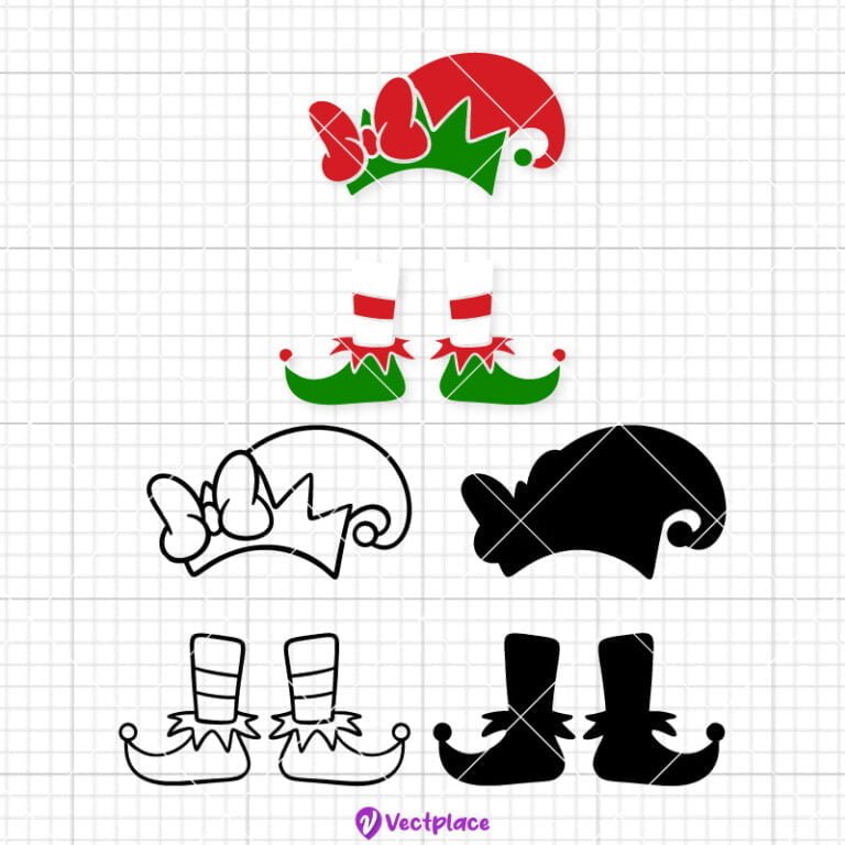 Elf Legs And Hat Svg Elf Girl Svg Christmas Svg Cut File Cricut