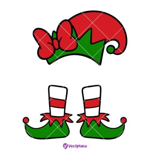 Elf Legs And Hat Svg Elf Girl Svg Christmas Svg Cut File Cricut