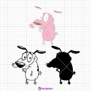 Free Courage the Cowardly Dog Svg