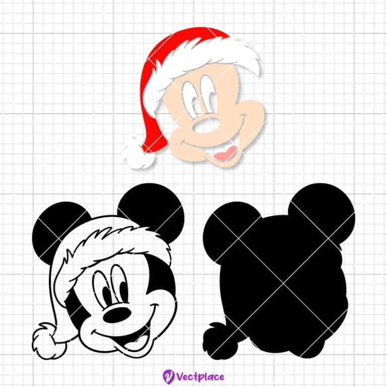 Mickey Mouse Christmas Svg, Santa Mickey Svg, Christmas Svg, Cut File ...