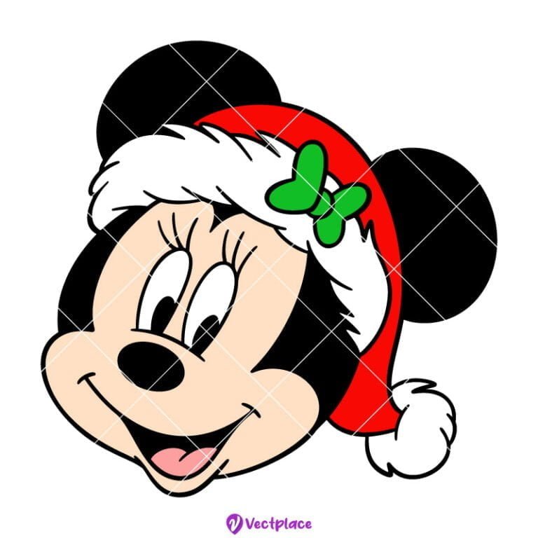 Minnie Mouse Christmas Svg, Santa Minnie Svg, Christmas Svg, Cut File