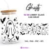 Halloween Ghosts Svg for Libbey 16oz Can Glass