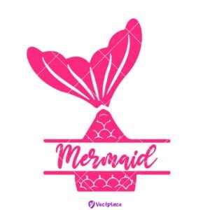 Mermaid Monogram SVG