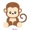 Cute Monkey SVG