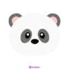 Cute Panda Face SVG