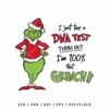 Hilarious Christmas design featuring the Grinch in a Santa suit next to the quote 