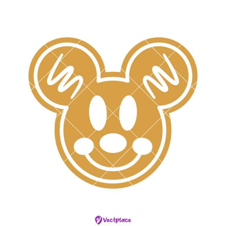 Mickey Mouse Gingerbread Svg, Christmas Svg, Cut File, Cricut, Png