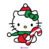 Hello Kitty With Candy Cane Christmas Svg, Hello Kitty Svg, Christmas ...