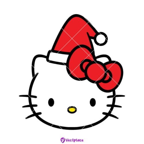 Hello Kitty With Candy Cane Christmas Svg, Hello Kitty Svg, Christmas ...