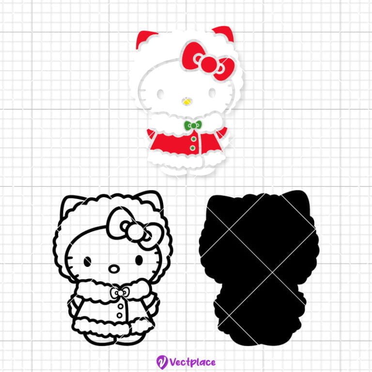 Hello Kitty Christmas Svg, Christmas Svg, Cut File, Cricut, Png, Vector