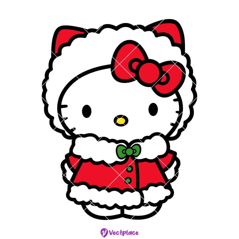 Hello Kitty Christmas Svg, Christmas Svg, Cut File, Cricut, Png