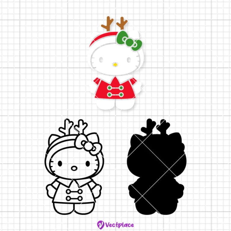 Hello Kitty Christmas Svg, Christmas Svg, Cut File, Cricut, Png, Vector