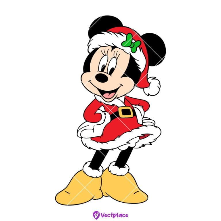 Minnie Mouse Christmas Svg, Santa Minnie Svg, Christmas Svg, Cut File ...