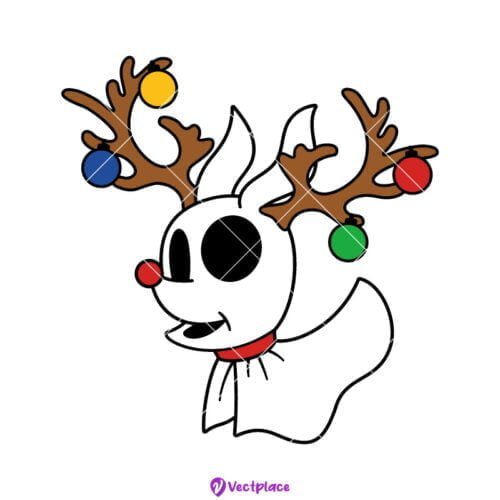 Zero Reindeer Svg, Nightmare Before Christmas Svg, Cut File, Cricut ...