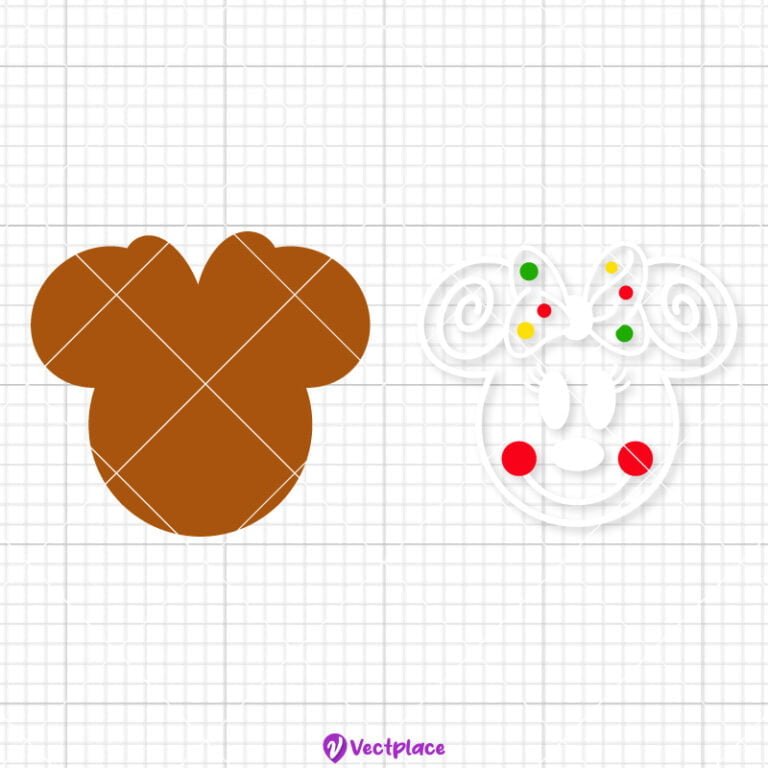 Minnie Mouse Gingerbread Svg, Christmas Svg, Cut File, Cricut, Png