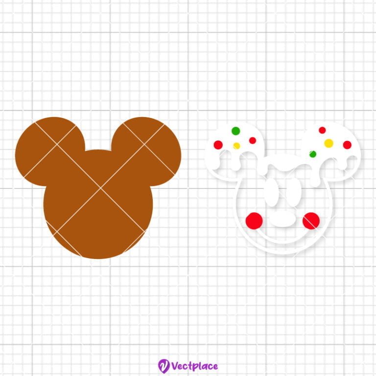 Mickey Mouse Gingerbread Svg, Christmas Svg, Cut File, Cricut, Png