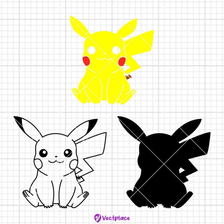 Pikachu Svg, Cut File, Cricut, Png, Vector - Vectplace