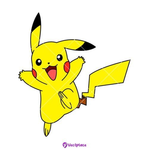 Pikachu Svg, Cut File, Cricut, Png, Vector - Vectplace