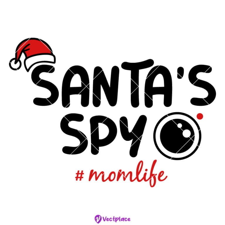 Santa's Spy Svg, Christmas momlife Svg, Santa Cam Svg, Christmas Svg