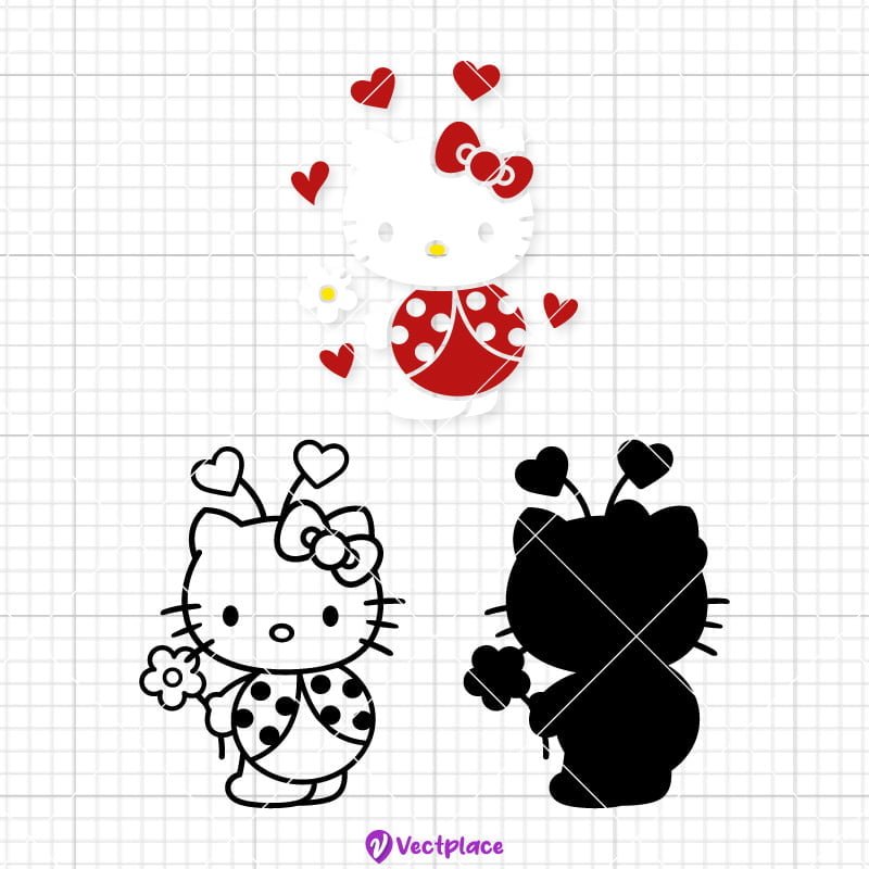 2 Ladybug svg design, cute animal svg, cute svg, kawaii svg