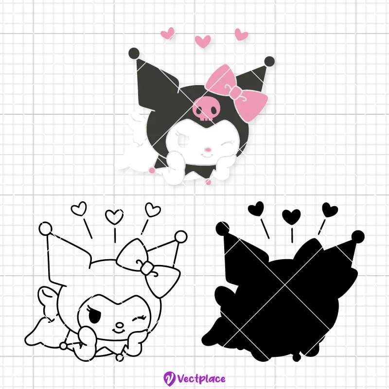 Kuromi Svg, Valentine's Day Svg, Cut File, Cricut, Png, Vector - Vectplace