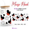 Mickey Mouse Svg for Libbey 16oz Can Glass