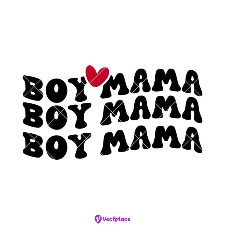 Boy Mama Svg, Mother's Day Svg, Cut File, Cricut, Png, Vector Vectplace