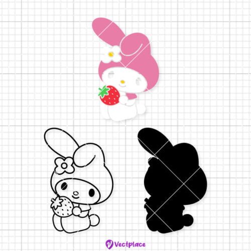 My Melody Strawberry SVG - Vectplace