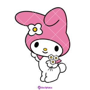 My Melody Flowers SVG