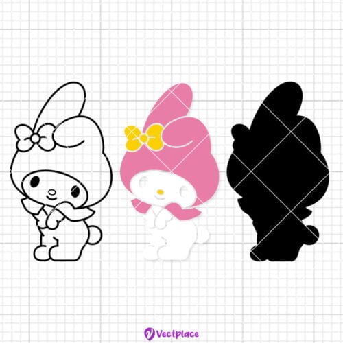 My Melody Svg, Cut File, Cricut, Png, Vector - Vectplace